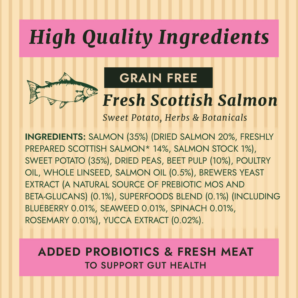 Taylors Grain Free Salmon Adult & Senior Dry Dog Food